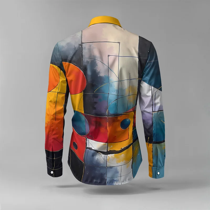 2025 New Style Spring Summer Men Shirt Set Brand Print Fashion Simple Two Piece Set Mens Luxury Lightweight Party Long Sleeves S_voghion.com