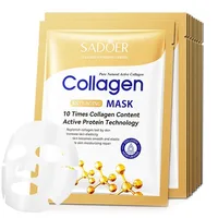 5/10/20/30 pièces SADOER collagène masque Facial raffermissant hydratant réparation éclaircissant soin de la peau visage feuille masque masques faciaux soins de la peau 4