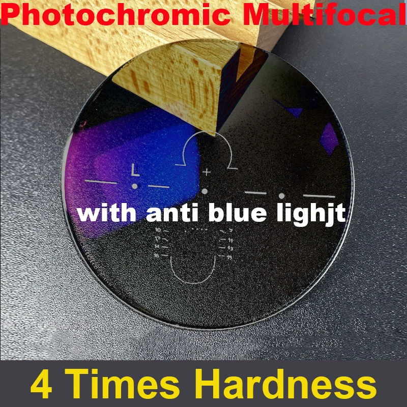 Prescription Glasses Lenses Photochromic Multifocal 1.56 1.61 1.67 1.74 Thin Optical Progressive Glasses Sunglasses Lenses Anti Blue Light