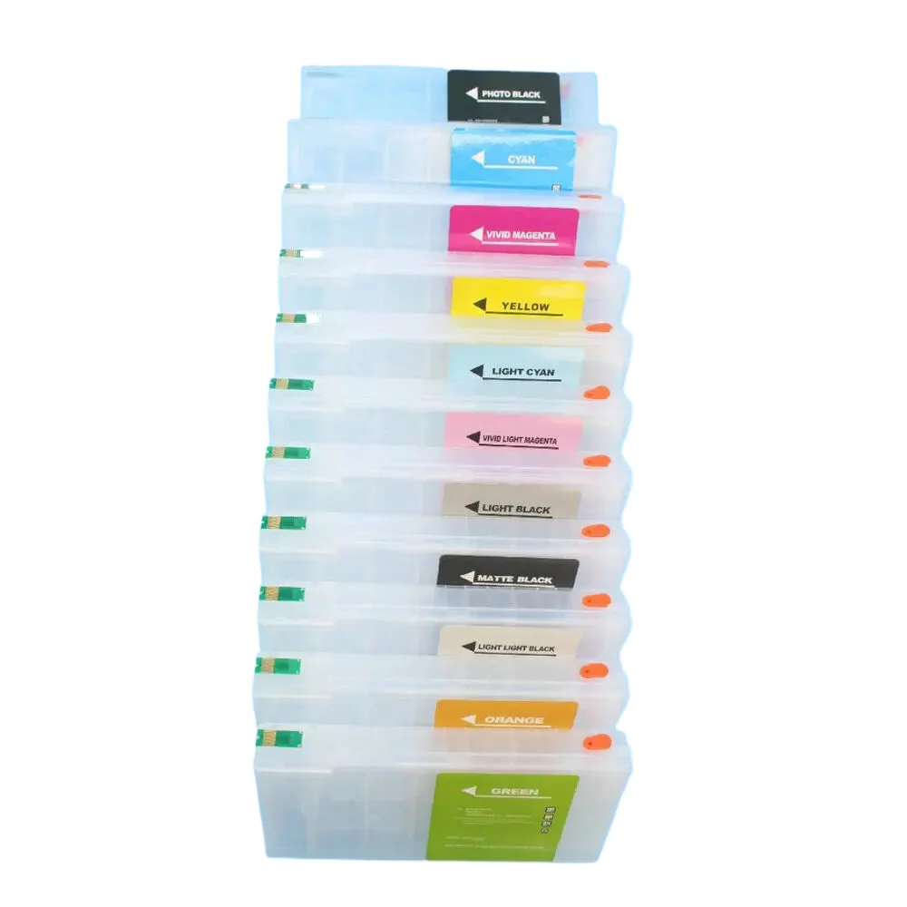

11pcs 200ml/PC T6551-T6559 T655A T655B refillable cartridge with ARC chip for epson stylus pro 4910 printer