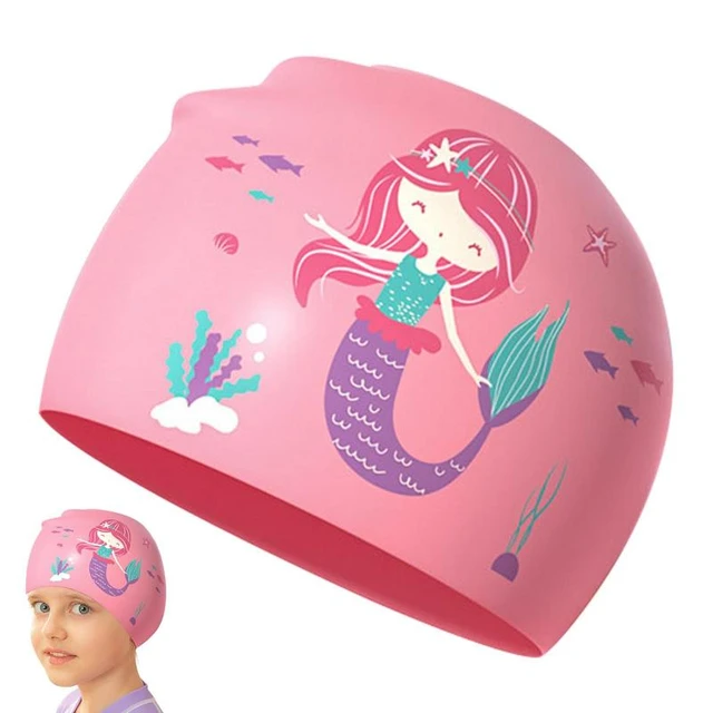 Gorros De Natación COPOZZ Niños De Dibujos Animados Gorro De Natación Niños  PU Protección Auditiva Impermeable Sombrero De Natación Gorros De Baño  Elásticos Gorros De Piscina Para Niños Niña P230418 De 10,43