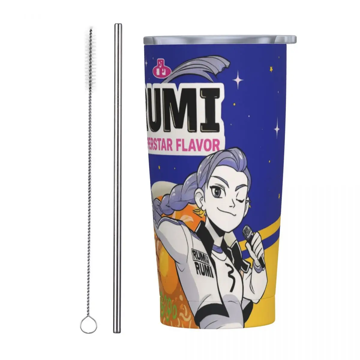 Kpop Demon Hunters Ramen Rumi Tumbler 20oz Stainless Steel Vacuum Insulated Tumblers Mug With Straw