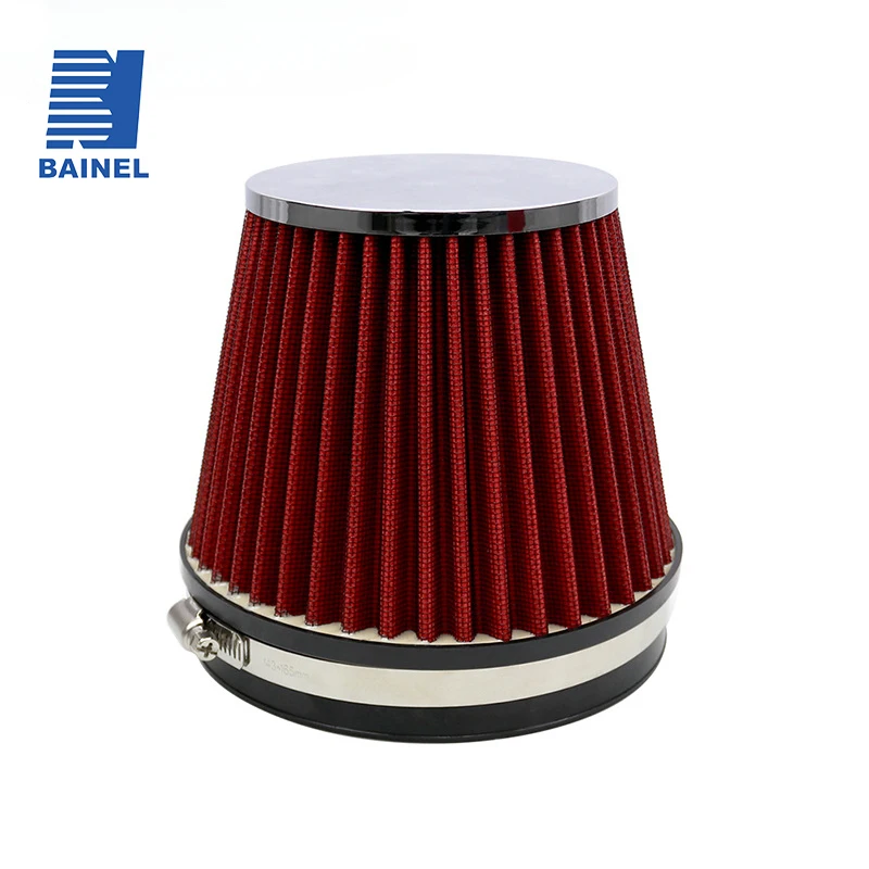 

BIANEL Sports Air Filter Cold Air Intake High Performance Clamp-On Washable Car Professional Spare Parts Universal 3Inch 76mm