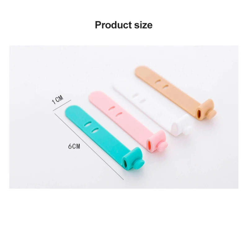 Description Picture 2 of itemCable Winder Ties Silicone Cable Organizer Wire High Quality Wrapped Cord Line Storage Holder For Phone Earphone MP4 Ties