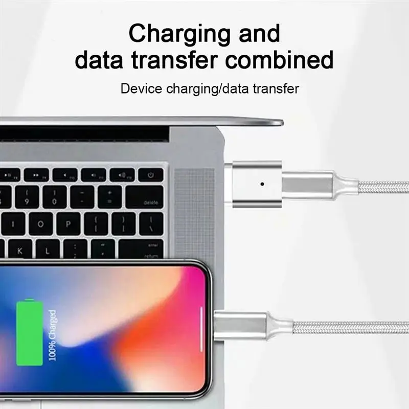 Magnetic USB C Adapter 24Pin Type C PD 100W Fast Charging Connector For Macbook Air Pro For Thunderbolt 3 40Gbp/s Converter type c to iphone converter