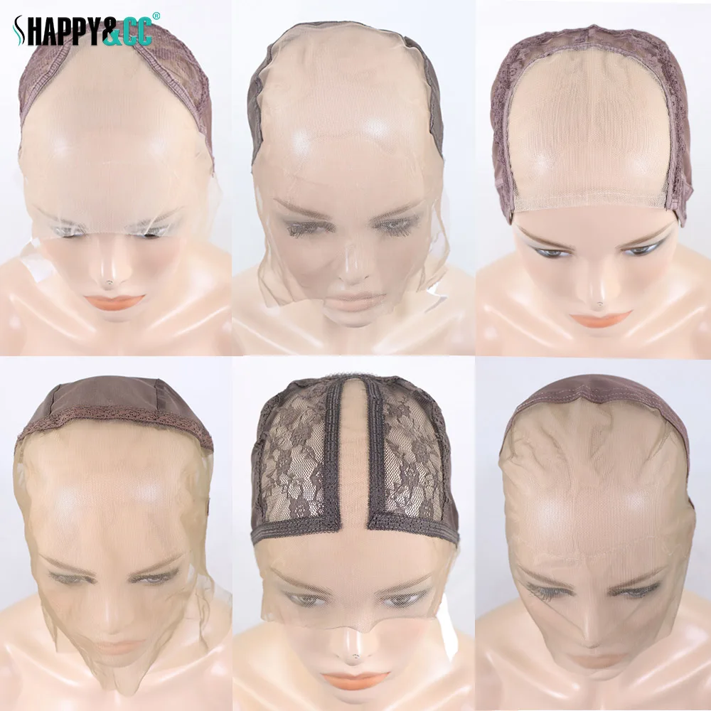 Lace Wig Caps for Making Wigs Transparent Swiss Full Lace Weaving Wig Cap Accessories Glueless 360 13x6 Frontal Net Cap