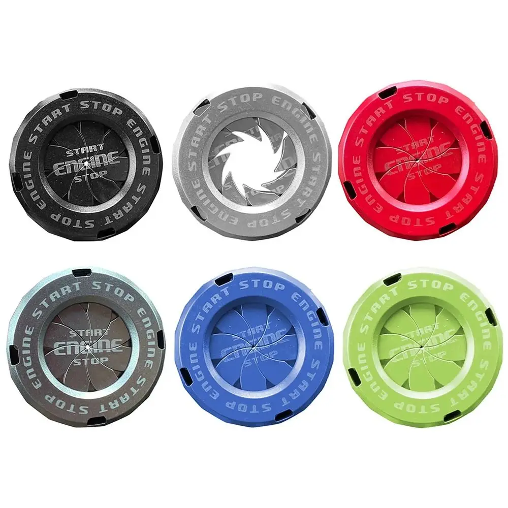 Car Engine Start Button Car Engine Start Button Cover Car Engine Start Button Sticker 1Pcs Durable Car Interior Sticker Motorcycle Key Cover Start Ring Decor Universal Ignition Device Decor Ring ABS DIY Lock