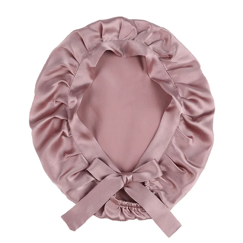 100 Pure Mulberry Silk Sleeping Bonnets For Women Luxury Silk Sleep Caps Headwrap Beauty Hair Care Turban Headwrap Headwear Gift 6