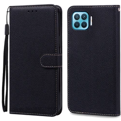 Premium Soft TPU Silicone Leather Wallet Flip Case - Durable Phone Cover, Protective Shell for OPPO A93 4G (Black)