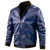 Plus Size 6XL 7XL PU Jacket Men Faux Leather Coat Casual Motorcycle Biker Coat Solid Color Leather Jackets Male Big Size 6XL 7XL 4