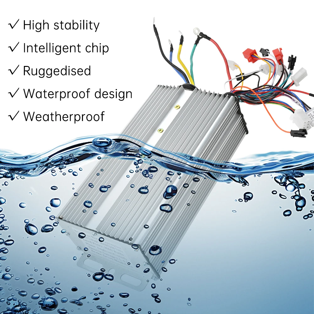48V 60V 72V 84V 3000W Intelligenter bürstenloser Controller Zweireihiger 18MOS Transistor BLDC Motordrehzahlregler für Motorräder – Detail 3