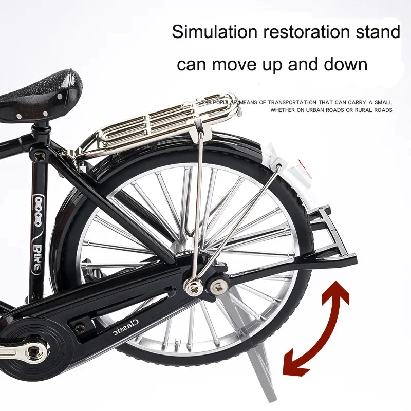 1:10 미니 레트로 합금 DIY 자전거 다이 캐스트 모델 금속 자전거 슬라이딩 조립 버전 시뮬레이션 컬렉션 선물 성인 소년 장난감