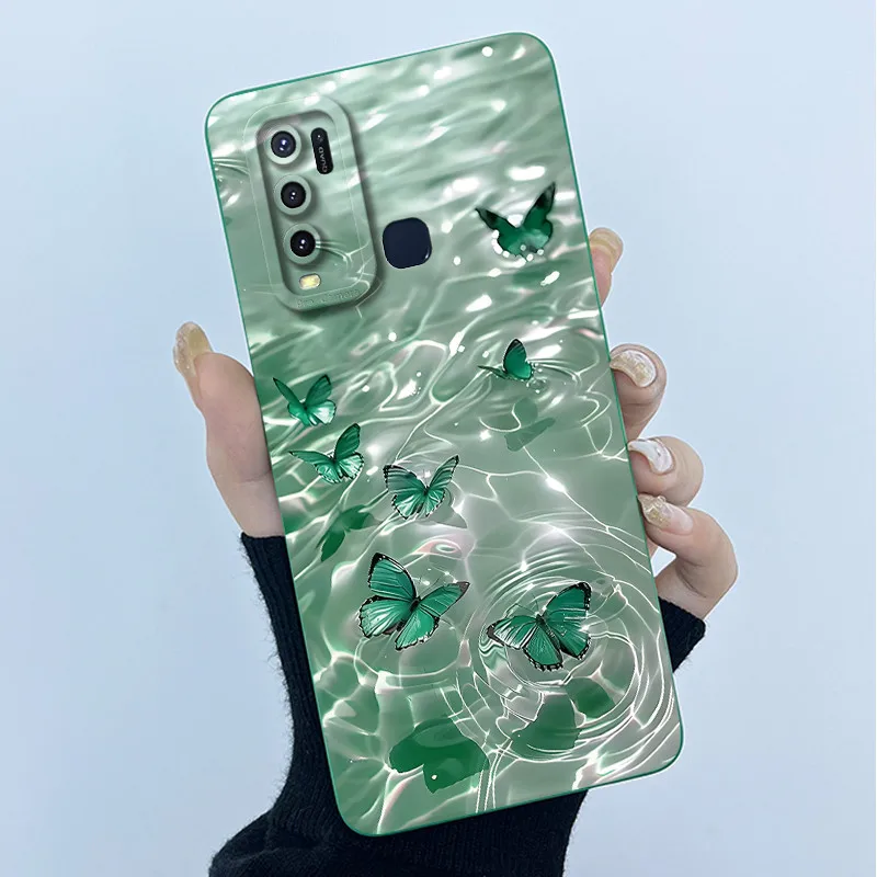 Fashion Simplicity Flower Soft Liquid Silicone Phone Case Cover