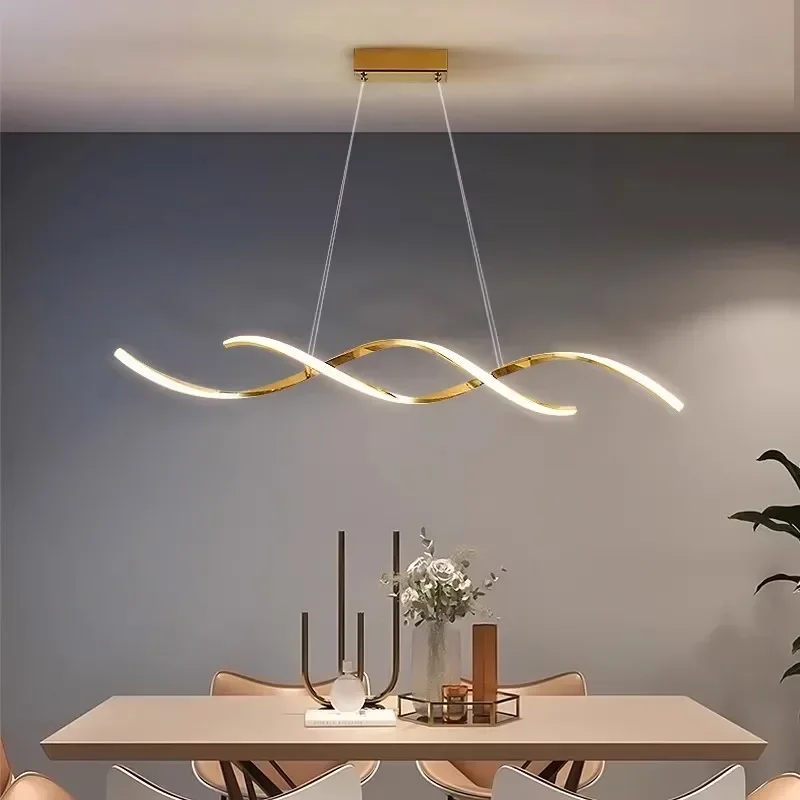 Modern LED Pendant Lights para Sala de estar e jantar, Suspensão Luminária, Restaurante Chandelier de teto, Iluminação interior