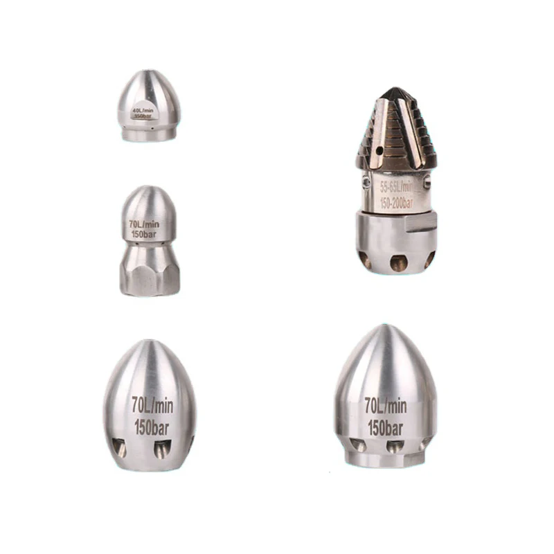 1/2 Female Thread Front 1 Rear 6 Holes High Pressure Cleaning Machine Sewer Pipeline Dredging Water Mouse Nozzle Flushing Mine 5 pcs lot original japanese alps mouse roller encoder 11mm high encoding switch ec10e1220503