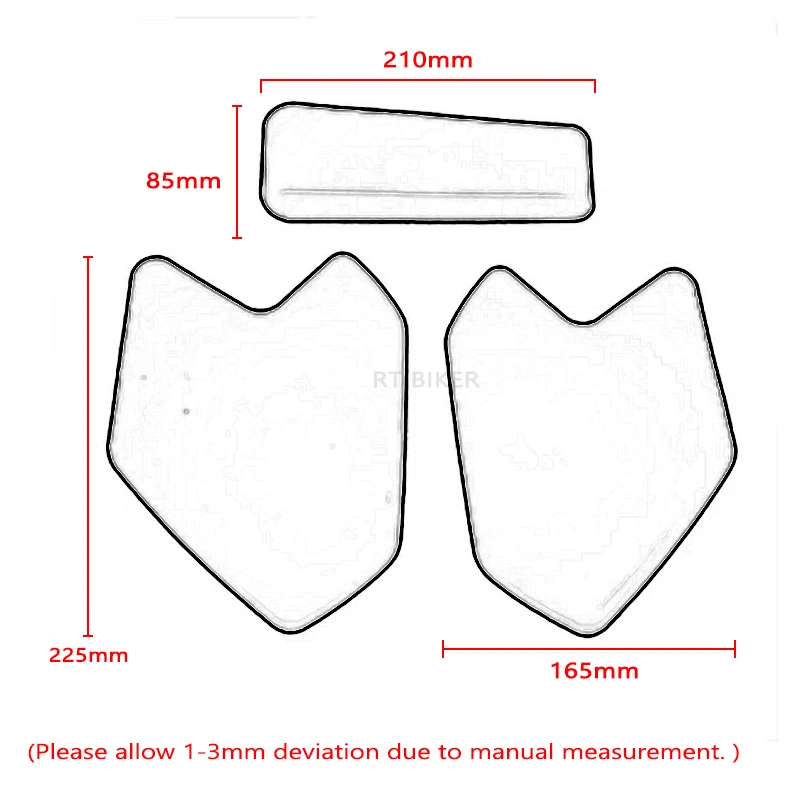 R1200GS R1250GS LC ADV Side Tank Pad Oil Gas Fuel Protector Cover Sticker Decal For BMW R1200 GS R 1250 GS Adventure 2013-2022