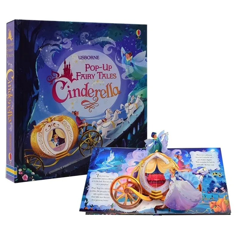 Kids Pop Up 3D Flap Picture English Books Fairy Tales Bedtime Reading Book Enlighten Learning Toys Children Gift Montessori 6