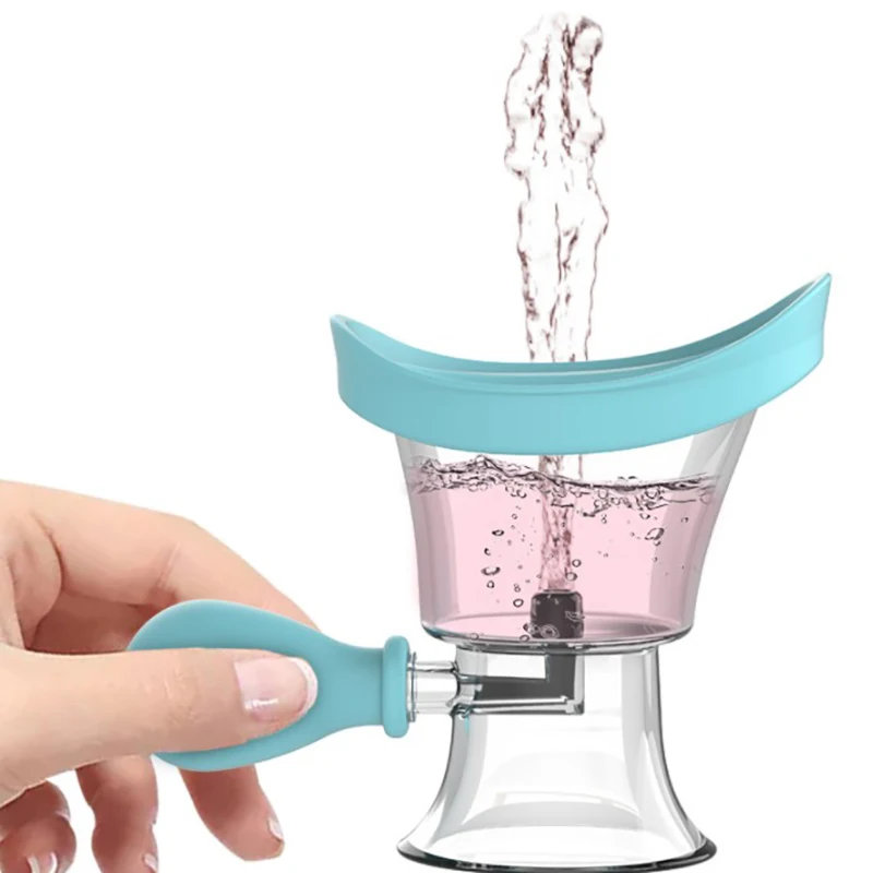 Silicone Eye Wash Cups Eyes Cleaner Flushing Rinse Cups Bath Eyewash For Elderly Women Men Children students 2 colors eyewash cup