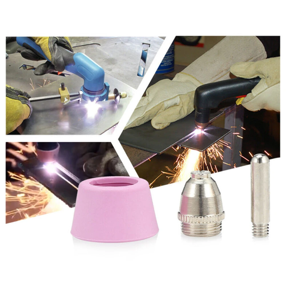 1Set 18-80pcs Torch Electrode Nozzle 60A Plasma Cutter Torch Consumables Welding Equipment For AG60 SG55 ICUT60 LTP5000D LTP6000