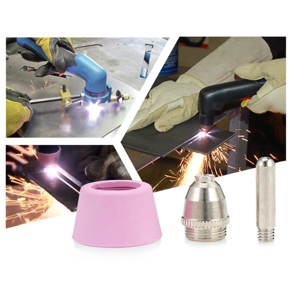 

1Set 18-80pcs Torch Electrode Nozzle 60A Plasma Cutter Torch Consumables Welding Equipment For AG60 SG55 ICUT60 LTP5000D LTP6000