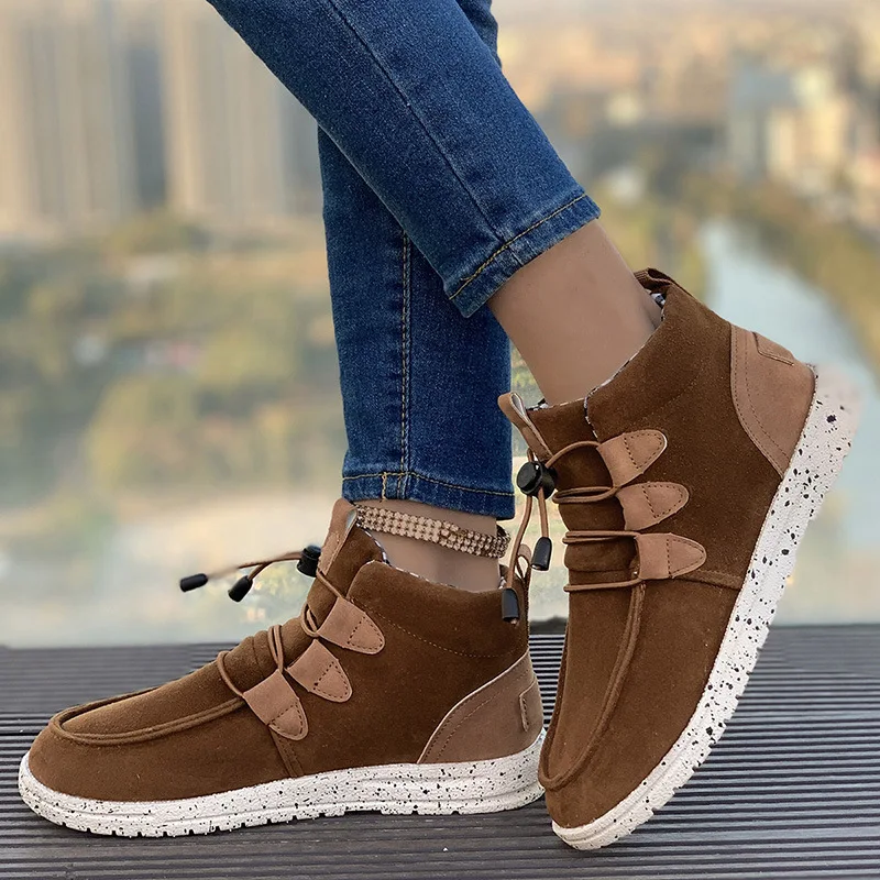 SHLIANG Cizme de iarnă din piele naturală, pantofi cu gleznă, cizme vintage scurte, blană, pantofi desculți pentru femei, SB183_voghion.com