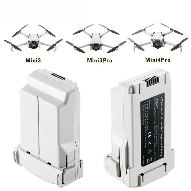 Batterie intelligente 3850mAh pour DJI Mini 3 Pro avec connecteurs dorés
