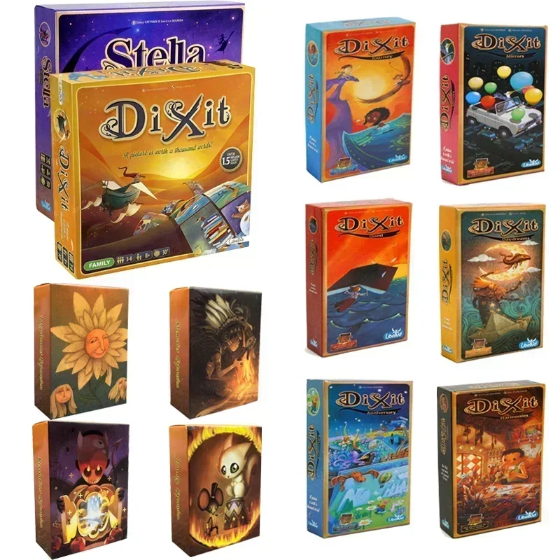 thumbnail image 1 of Treingi 2024 Dixit Stella Univerus Juego de mesa en inglés Dixit Expansion Journey Harmonies Daydreams Card Friends Family Dinner Party Juego de mesa, 1 of 5