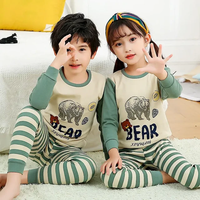 Children Clothes Sleepwear Kid Home Wear Animal Print Casual Tops Long  Sleeve+Pants Pajamas 2PCS Sets Baby Clothes - China Cotton Baby Clothes and  Pure Cotton Baby Clothes price
