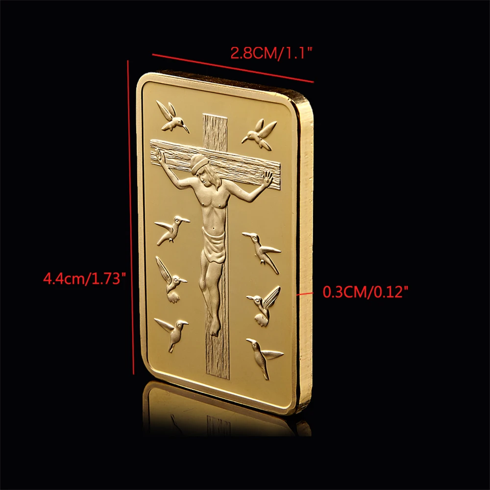 세계 그리스도 예수 천사 기념품, 1OZ 골드 바, 예수 천사 기념 주화 선물