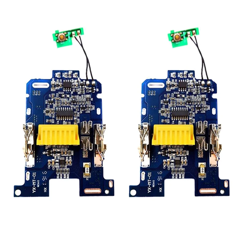 

2 шт., защитная плата BMS PCB для литий-ионного аккумулятора BL1830 для Makita 18 в, электроинструмент BL1815 BL1860 LXT400 Bl185