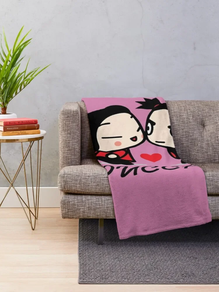 퍼카 던지기 담요, 부드러운 침대 커버 담요