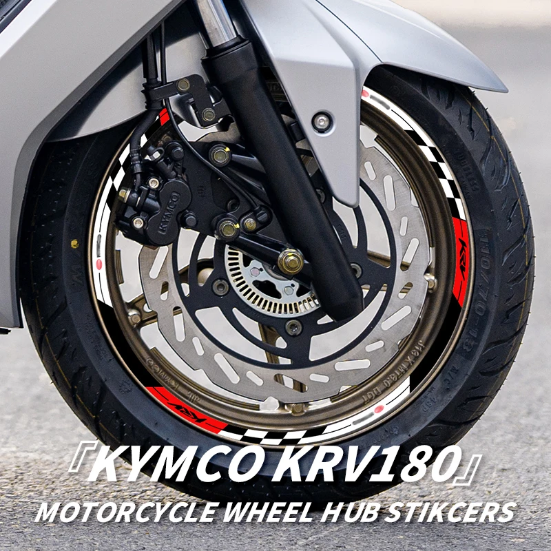 Use For KYMCO KRV180 Motorcycle Wheel Hub Decoration Stickers Motor Bike Accessories Refit Safety Night Driving Reflective Decal