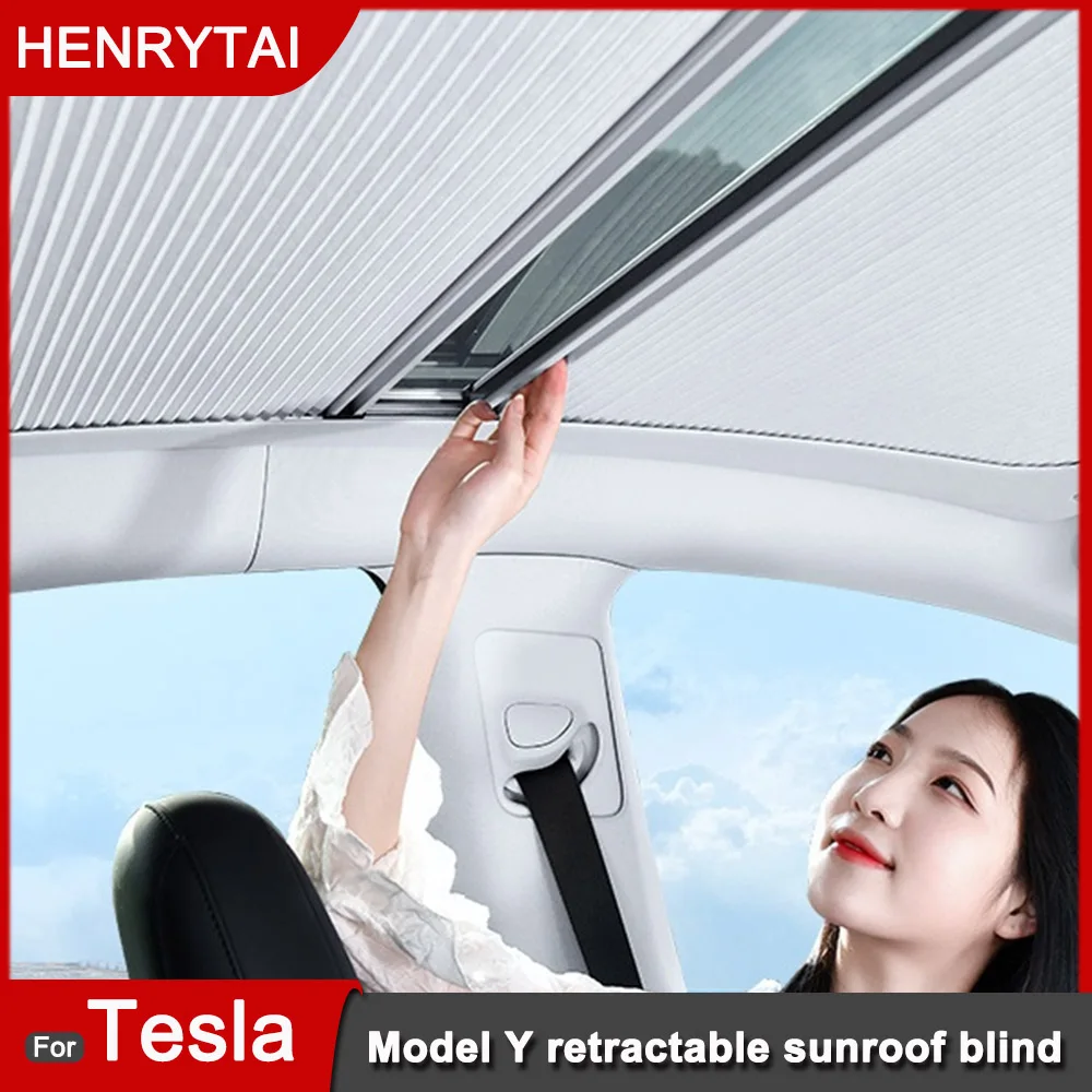 New Suitable For Tesla Model 3 Y 2023 2022 2021 Retractable Sunvisor