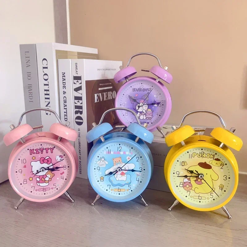 

Anime Sanrio Kuromi Kawaii HelloKitty Mymelody Alarm Clock Bedside Cartoon Cute Alarm Clock Student Office Workers Birthday Gift