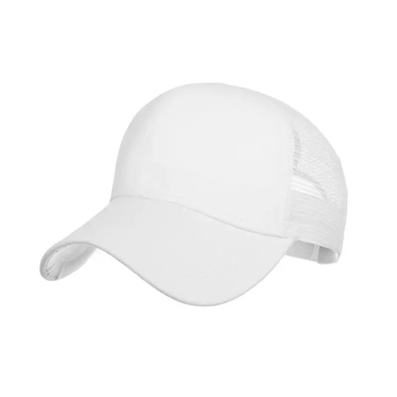 77HC Women's Ponytail Baseball Solid Color Breathable Sunshade Hat After Opening