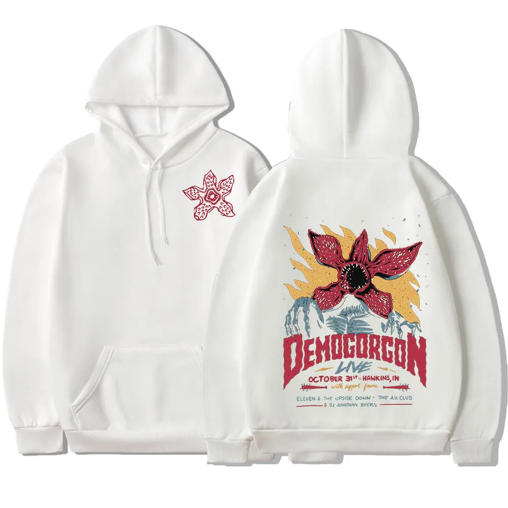 

Baru Cannibal bunga Monster cetak Sweatshirt pria bertudung Streetwear Pullover orang asing Eddie Munson The Demogorgon Hoodie