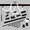 Black White 6MM Smart Magnetic Track Light Tuya Zigbee Dimmable Ultra Thin Rail Slim Lamp Surface Mount Safe DC48V for Home 6