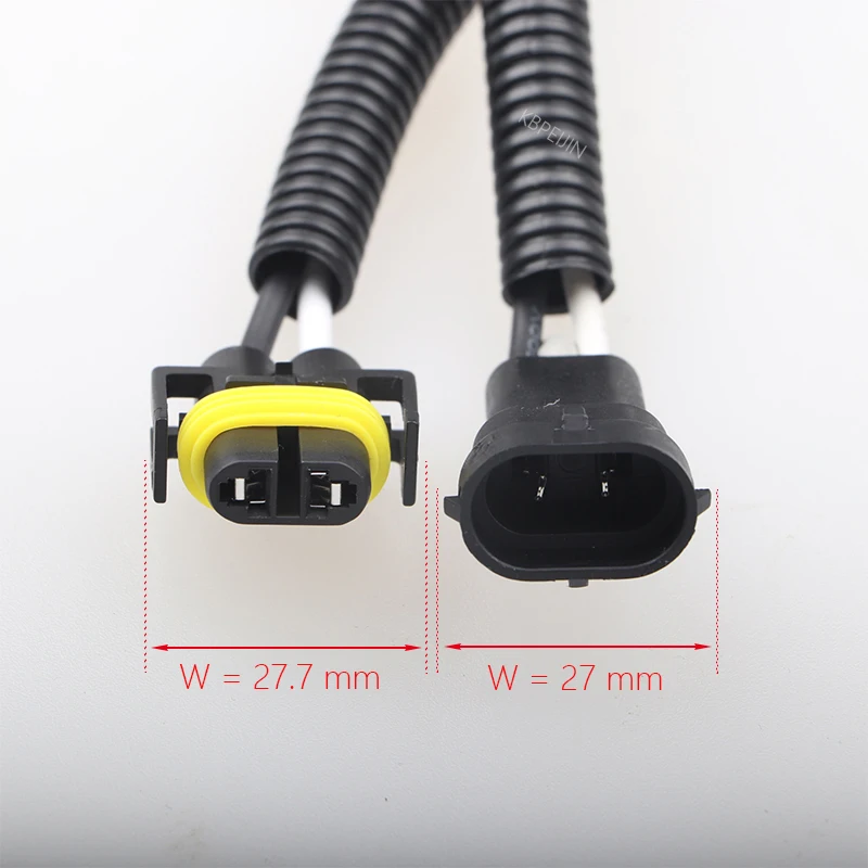 Adaptateur Câblage Phares H7/H3/H1 Mâle Vers H11/H8 Femelle - Lot 2 Pièces