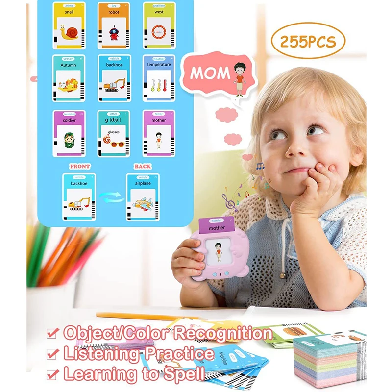 Children's Educational Early Education Machine Flash Cards Electronic Audio Book Learning Machine Card Machine Toy Gift 4