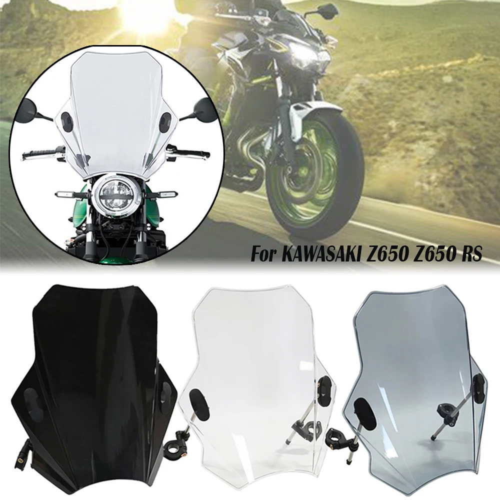 Deflettore Dello Schermo Della Copertura Del Vetro Del Parabrezza Del Motociclo Per Kawasaki Z650 Z650 Rs 2022