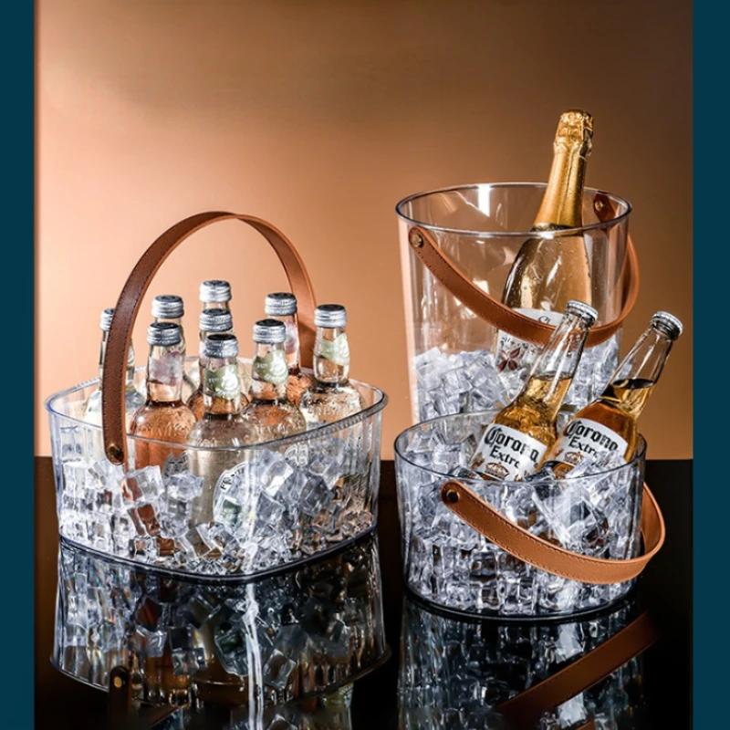 Bar ice bucket Portable uncovered beverage beer bucket Refrigerated