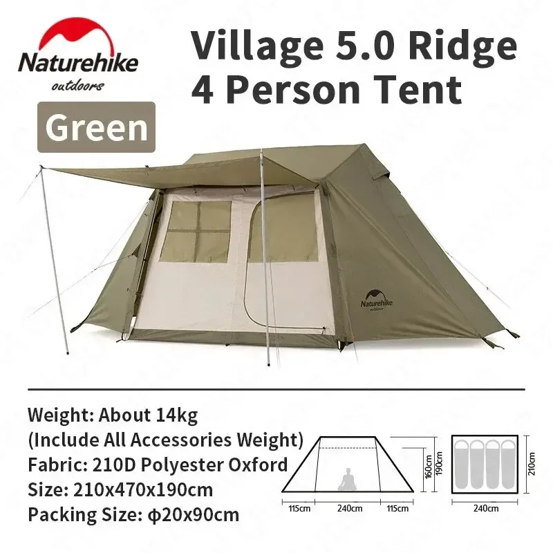 Naturehike Village 5.0 Automatic Tent Outdoor Camping Thickened