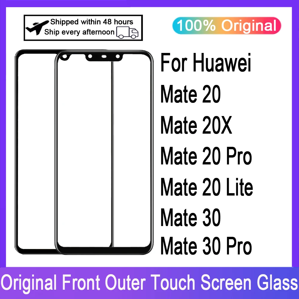 

LCD Display Touch Panel Front Glass For Huawei Mate 20 30 20X 20 Lite 20 Pro 30 Pro Touch Screen Digitizer Front Glass Replace