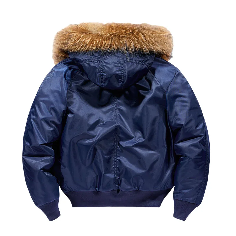 ABOORUN Men's MA1 Bomber Jackets Army Cotton Padded Coats 3