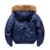 ABOORUN Men's MA1 Bomber Jackets Army Cotton Padded Coats 3