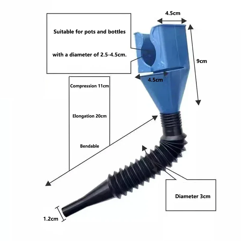 Car Motorcycle Oil Funnel 1PC