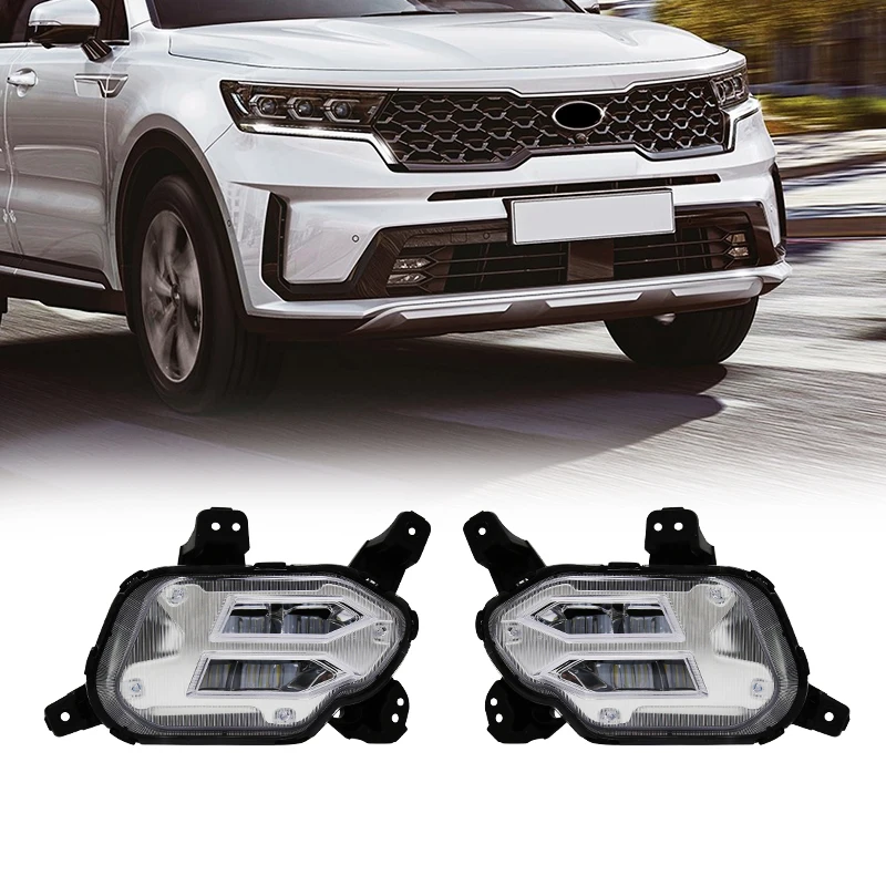 For KIA Sorento 2021 Bumper DRL Light Fog Lamp Daytime Running