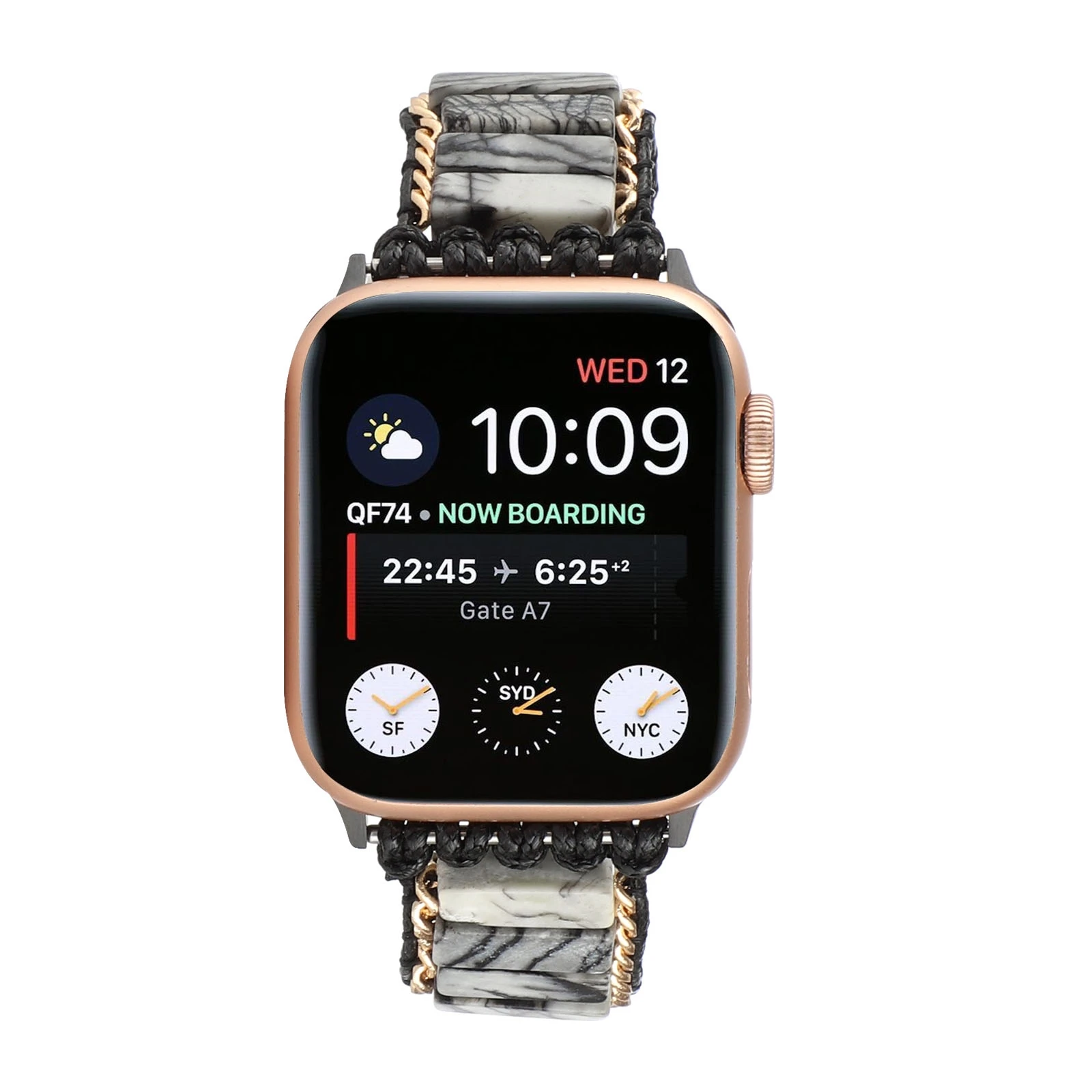 Bohemian Natural Strap For Apple Watch Ultra 8 7 6 5 4 3 SE Women Braided Bracelet Band For iWatch 49mm 45mm 44mm 41mm 40mm Belt