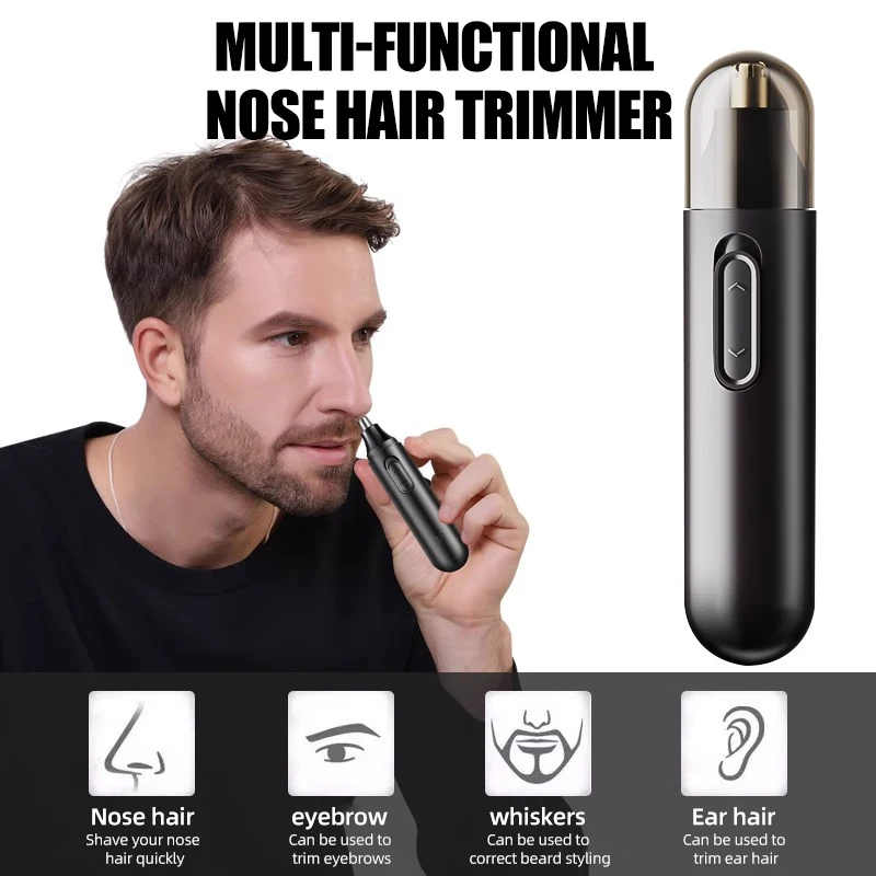 Electric Nose Hair Trimmer Simple Easy to Store Suitable for Travel