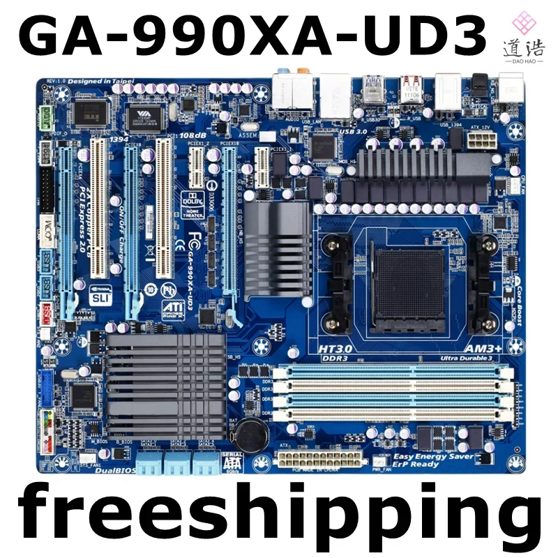For GA-990XA-UD3 Motherboard 32GB 3×PCI-E X16 Graphics Card Slot 6×SATA III AM3+ DDR3 Mainboard 3 For GA-990XA-UD3 Motherboard 32GB 3×PCI-E X16 Graphics Card Slot 6×SATA III AM3+ DDR3 Mainboard